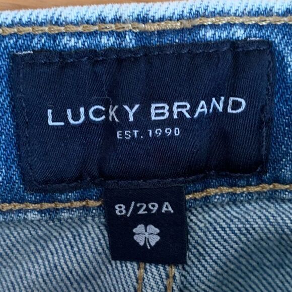 Lucky Brand Jeans size 8 distressed straight leg - Picture 2 of 3